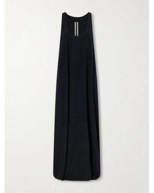 Rick Owens Tank Silk-Blend Georgette Gown - Black