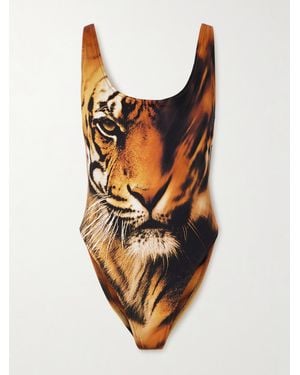 Skims Roberto Cavalli Signature Swim Scoop Neck One Piece - Multicolour