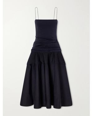 Jacquemus La Robe Paradiso Satin Midi Dress - Blue