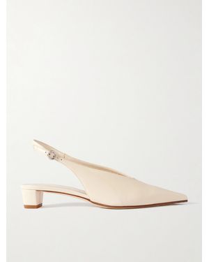Aeyde Oti Slingback-Pumps Aus Leder - Natur