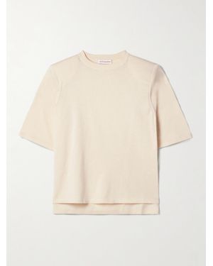 Altuzarra Lilou T-Shirt Aus Jersey Aus Einer Seiden-Baumwollmischung - Natur