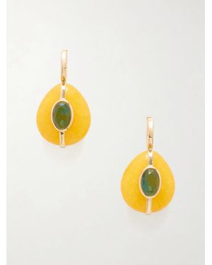Roxanne Assoulin The Stone Pebble-Tone Crystal Earrings - Metallic