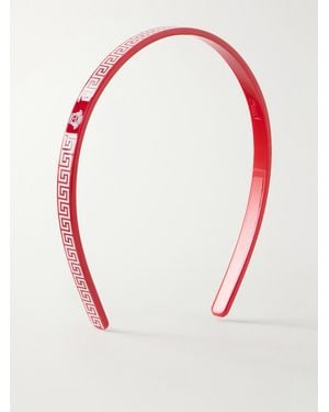 Versace Medusa Acetate Headband - Red