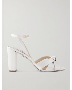 Aquazzura Sandales En Satin Nina 85 - Neutre