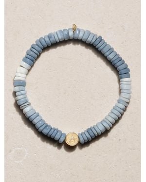 Sydney Evan Starfish Clam 14-Karat, Opal And Diamond Bracelet - Metallic