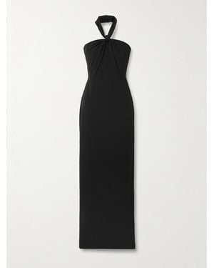Alex Perry Neckholder-Robe Aus Crêpe - Schwarz