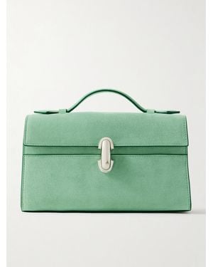 SAVETTE Sac À Main En Daim Symmetry Pochette - Vert