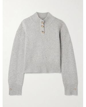 Brandon Maxwell The Rowe Verkürzter Pullover Aus Kaschmir Mit Recycelten Fasern - Grau
