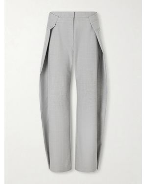 St. Agni Pantalon En Tissu Recyclé À Plis - Gris