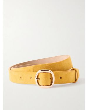 Gabriela Hearst Elster Suede Belt - Metallic
