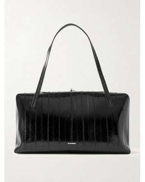 Jil Sander Goji Pillow Schultertasche Aus Leder - Schwarz