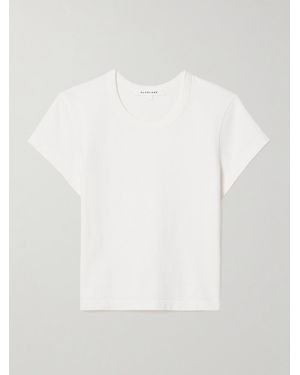 SLVRLAKE Denim Easy Cotton-Jersey T-Shirt - White