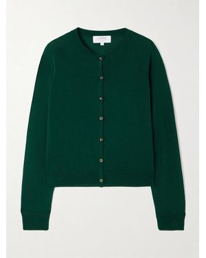 La Ligne Ben Silk, Wool And Cashmere-Blend Cardigan - Green