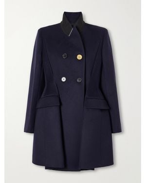 Givenchy Wool And Cashmere-Blend Double-Breasted Coat - Blue
