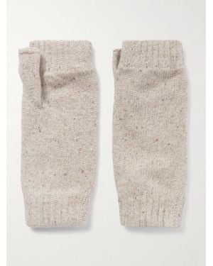Johnstons of Elgin Cashmere Wrist Warmers - Natural