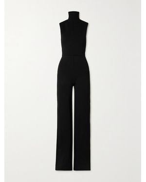 GAUGE81 Gijon Open-Back Knitted Turtleneck Jumpsuit - Black
