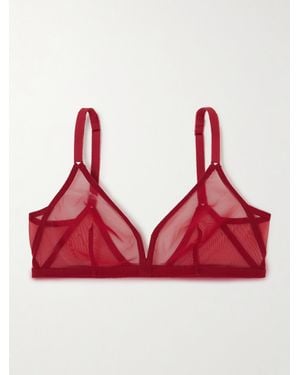 Eres Les Essentiels Providence Triangel-Bh Aus Tüll - Rot