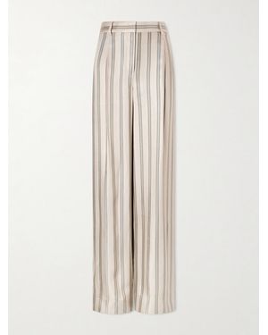 Twp Hudson St Striped Wide-Leg Pants - White
