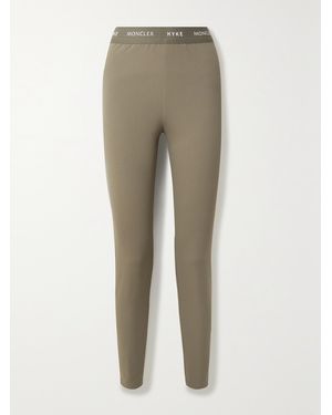Moncler Genius Hyke Tech-Jersey Leggings - Natural