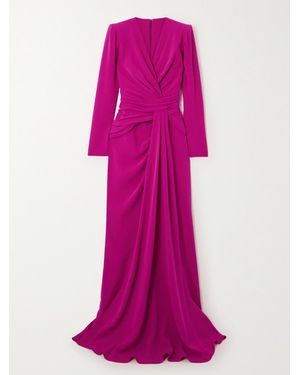 Zuhair Murad Gathered Cady Gown - Pink