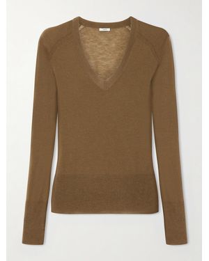 JOSEPH Cetus Cashair Cashmere Jumper - Green