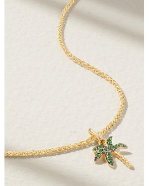 Yvonne Léon 18-Karat Tsavorite Necklace - Metallic