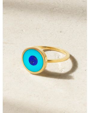 Jennifer Meyer Evil Eye 18-Karat, And Lapis Lazuli Ring - Metallic