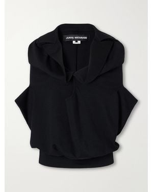 Junya Watanabe Wool-Blend Blouse - Black