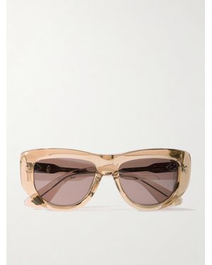 Jacques Marie Mage Erin Wasson The Sud Square-Frame Acetate Sunglasses - Pink