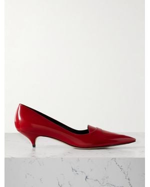 The Row Viv Leather Pumps - Red