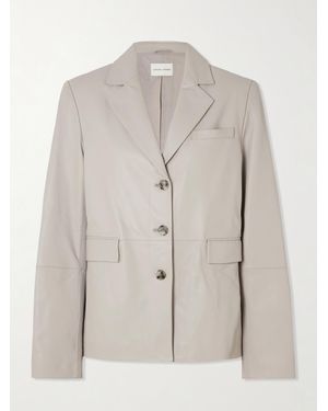 Loulou de Saison Aldo Blazer Aus Leder - Natur