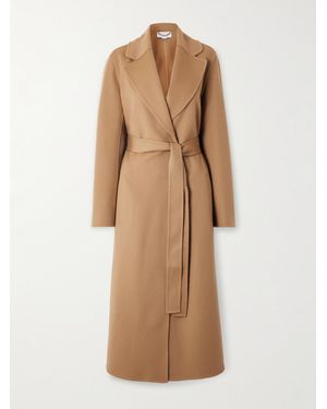 Stella McCartney Belted Wool Coat - Natural