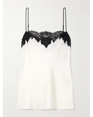 Stella McCartney Lace-Trimmed Satin Camisole - White