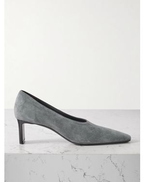 KHAITE Cecilia Pumps Aus Veloursleder - Grau
