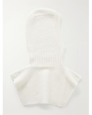 arch4 August Ribbed Cashmere Snood - Natural