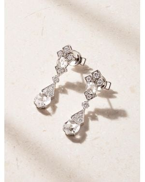 David Morris Sempertino 18-Karat Diamond Earrings - Natural