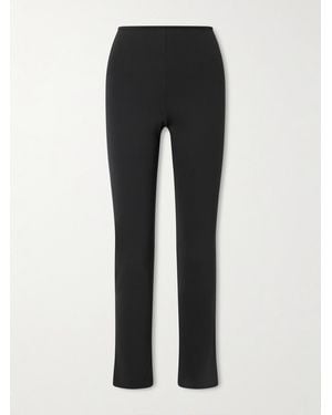 FFORME Aline Scuba Straight-Leg Trousers - Black