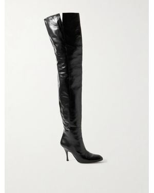 KHAITE Colt Overknees Aus Leder - Schwarz