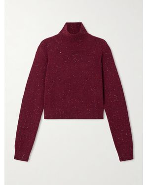 FRAME The Fleck Cashmere Turtleneck Jumper - Red