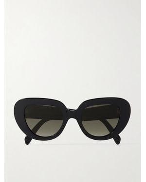 Celine Oversized Butterfly-Frame Acetate Sunglasses - Black
