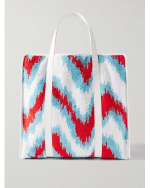 Missoni Canvas-Trimmed Terry-Jacquard Tote - Red