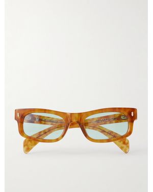 Jacques Marie Mage Initials Sonnenbrille Mit Eckigem Rahmen Aus Azetat - Braun
