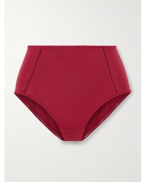 Eres Les Essentiels Brina Soyeuse Picot-Trimmed Stretch-Jersey Briefs - Red
