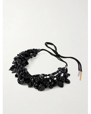 Dries Van Noten Embellished Necklace - Black