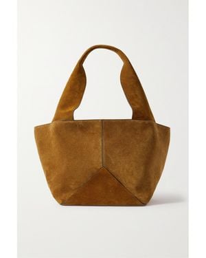 Metier Market Große Tote Aus Veloursleder - Braun