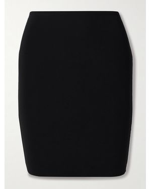 Commando Half Slip Control Layered Stretch Mini Skirt - Black