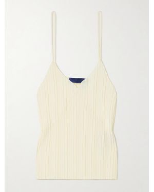 Sharon Wauchob Kaya Plissé-Crepe De Chine Camisole - Natural