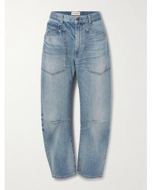 Nili Lotan Shon Hoch Sitzende Jeans Mit Schmal Zulaufendem Bein - Blau