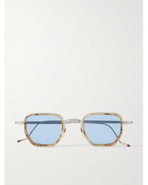 Jacques Marie Mage Atkins Square-Frame Titanium And Acetate Sunglasses - Blue