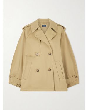 Polo Ralph Lauren Doppelreihiger Trenchcoat Aus Baumwollgabardine - Natur